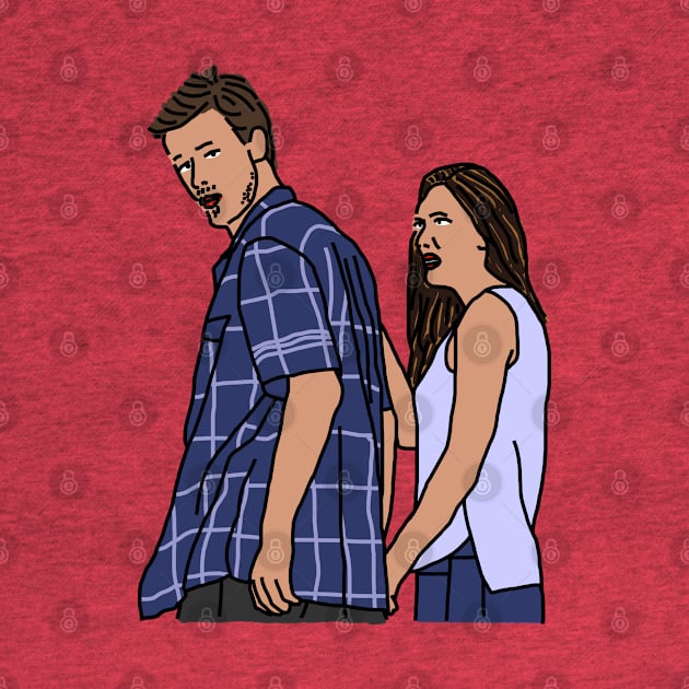 Distracted Boyfriend Meme The Couple by ellenhenryart